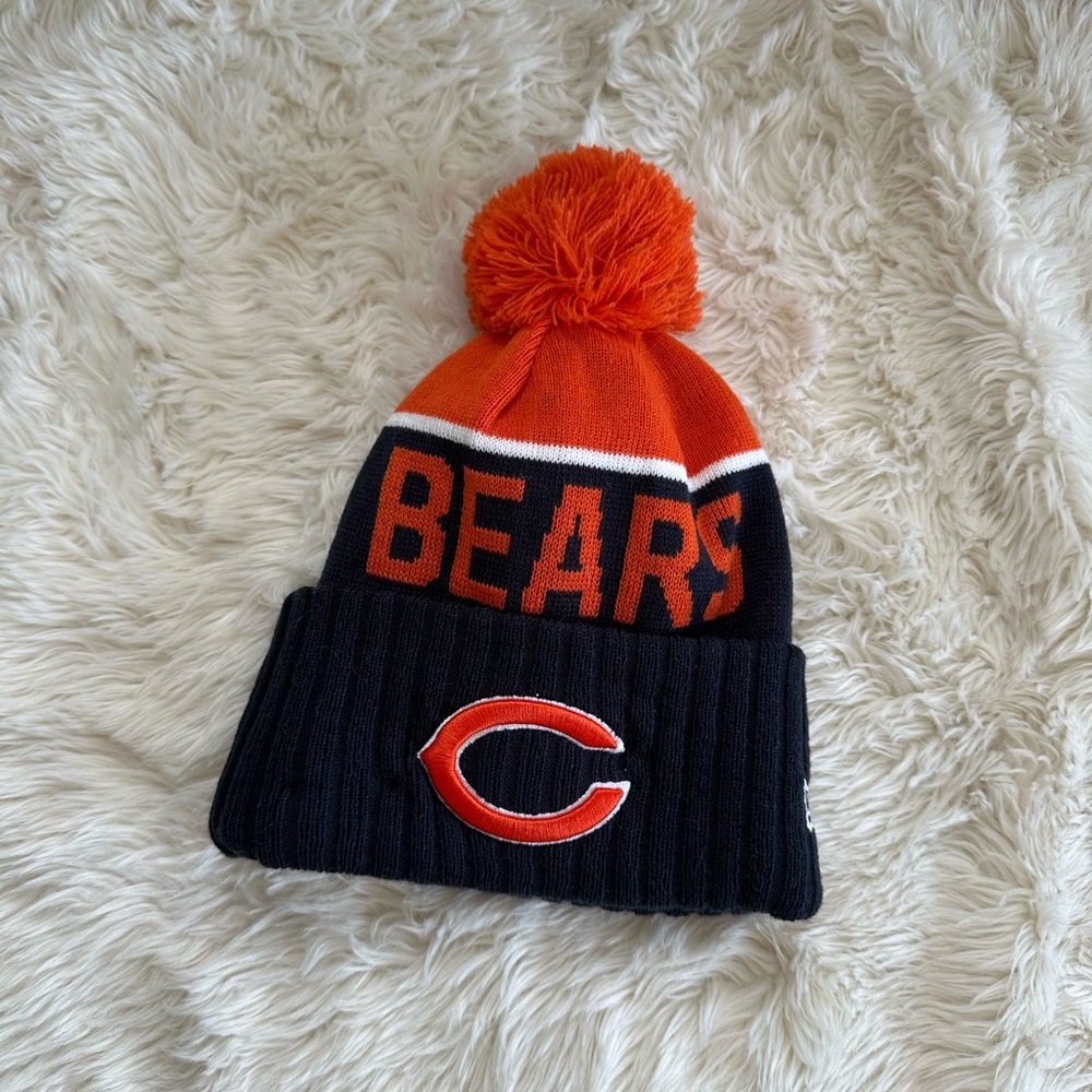 Unisex Chicago Bears Pom-Pom Beanie Hat